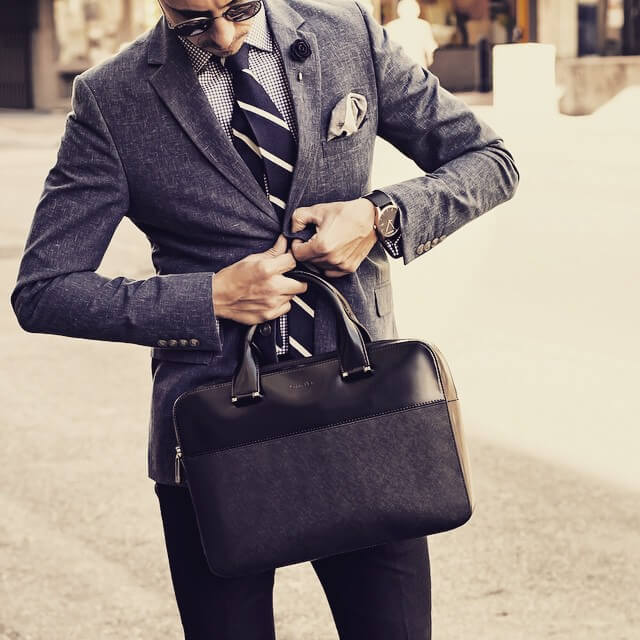 formal war + sweet leather briefcase