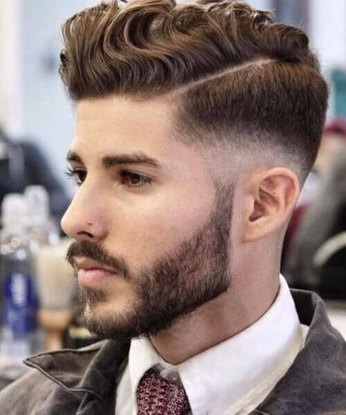 hard part hairstyle