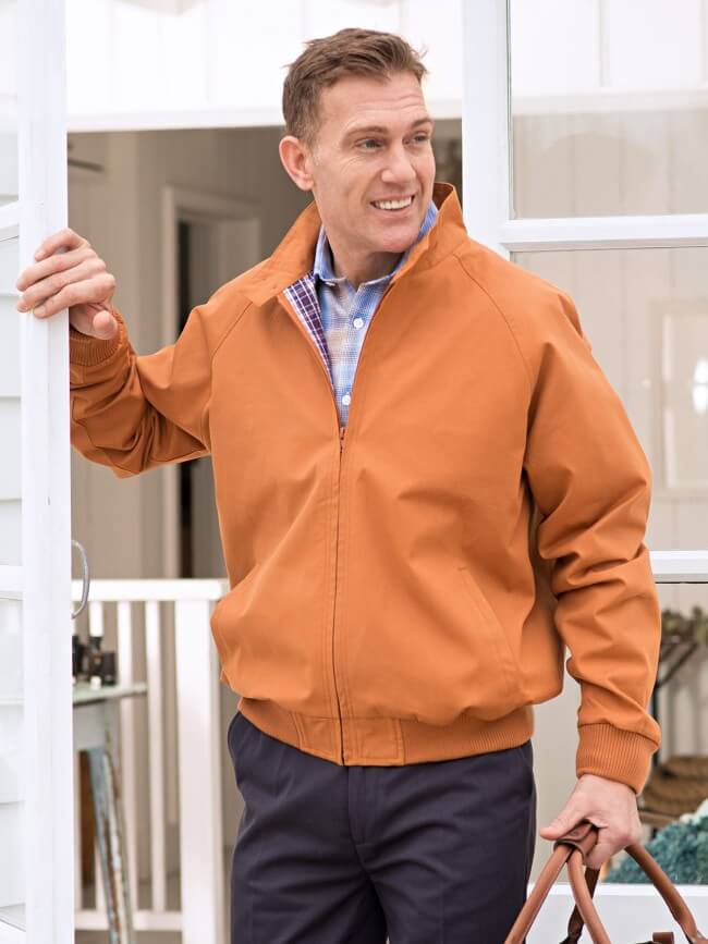 tan harrington jacket from peter christian