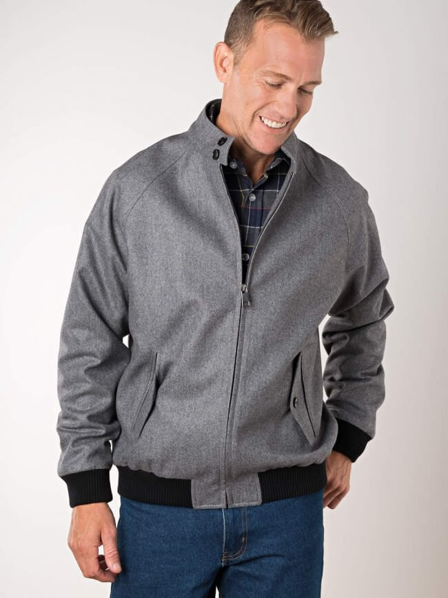 cashmere blend harrington jacket from Peter Christian